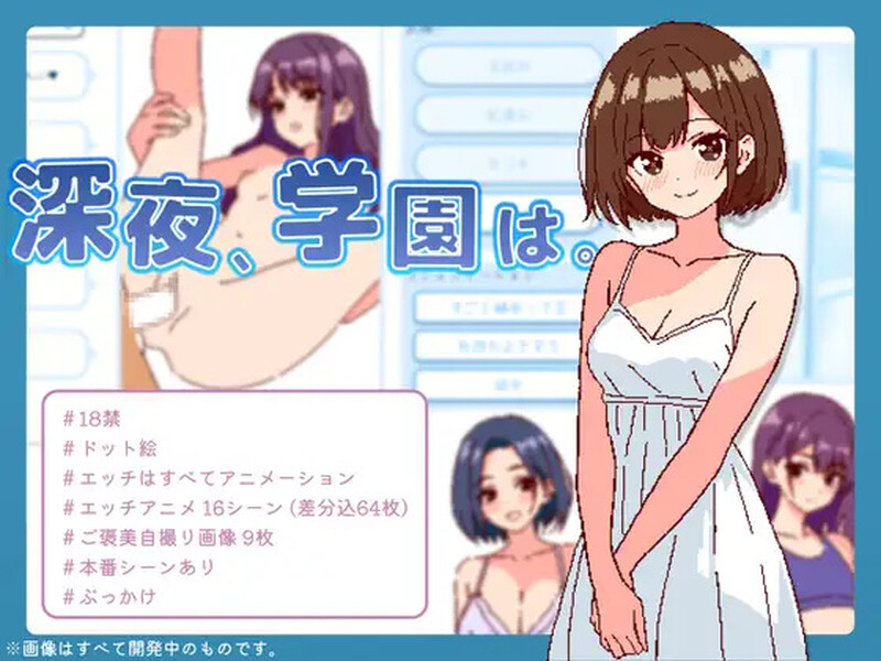 【爆款SLG/像素动态/PC】深夜学园 深夜、学園は。 Ver1.1.0 官方中文版 [PC]-V次元