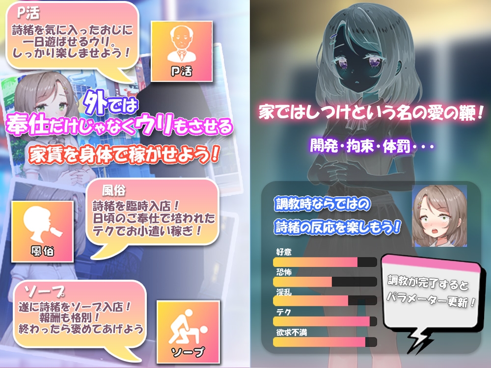 图片[2]-【日式SLG/互动养成/援交露出/PC】将纯真少女调教成我喜欢的模样～收留无家可归的少女并进行情色开发！宠爱还是欺凌全凭我的喜好～   AI汉化版 [PC]-V次元
